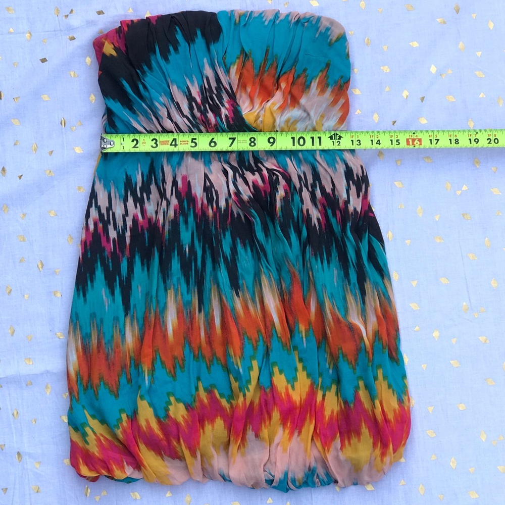 Charlotte Russe Tie Dye Strapless Dress S - Picture 11 of 12